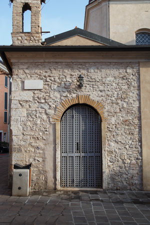 Old church in Rovinj, Istria, Croatiaの写真素材