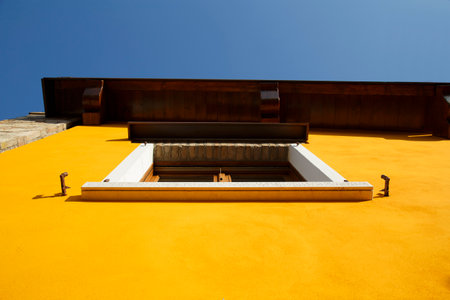in italy lombardy the milano old window closedの写真素材