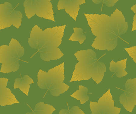 Background with autumn leaves. Tiles seamlessly in all directions. のイラスト素材