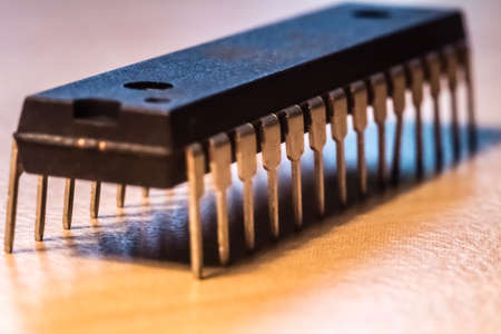 Microchip at close up viewの写真素材