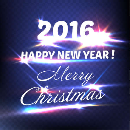 Happy new year card. Happy new year 2016.のイラスト素材