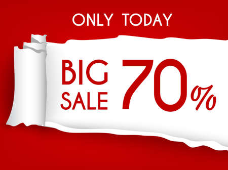 Banner vector illustration. Big saleのイラスト素材