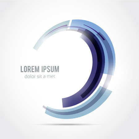 Circle set. Vector illustration. Business Abstract Circle icon. Corporate, Media, Technology styles.のイラスト素材