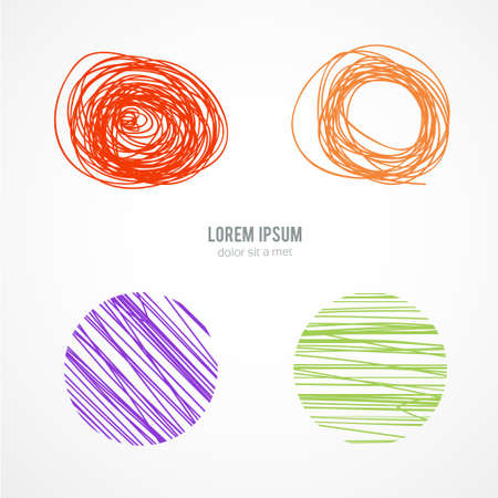 Circle set. Vector illustration. Business Abstract Circle icon. Corporate, Media, Technology styles.のイラスト素材