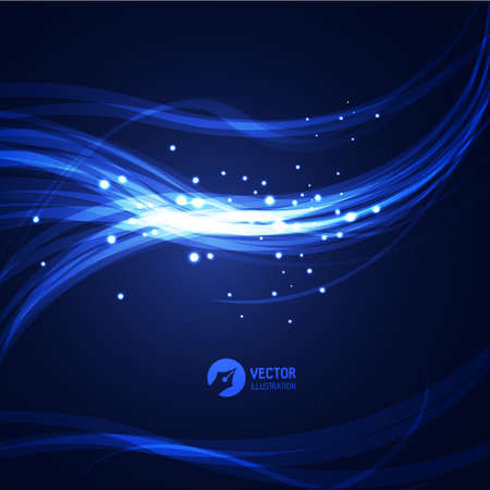 Abstract glowing lines. Vectorのイラスト素材