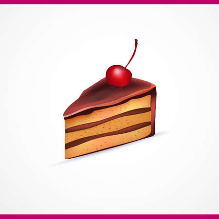 Piece of cake vectorのイラスト素材
