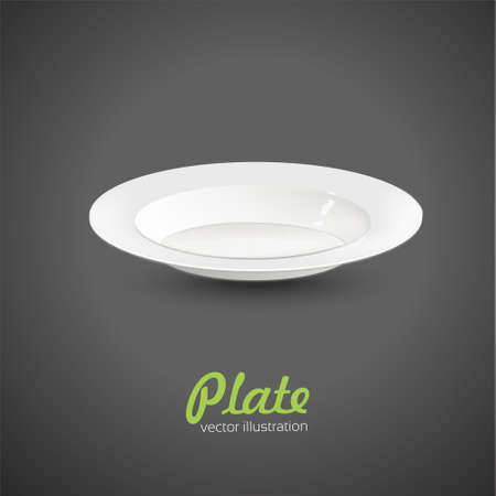 Empty dinner plate. Vectorのイラスト素材