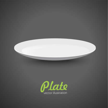 Empty dinner plate. Vectorのイラスト素材