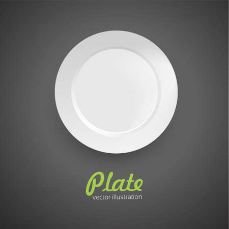 Empty dinner plate. Vectorのイラスト素材