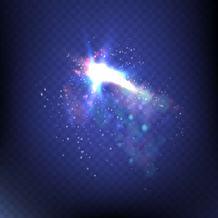 Abstract image of lighting flare. Setのイラスト素材