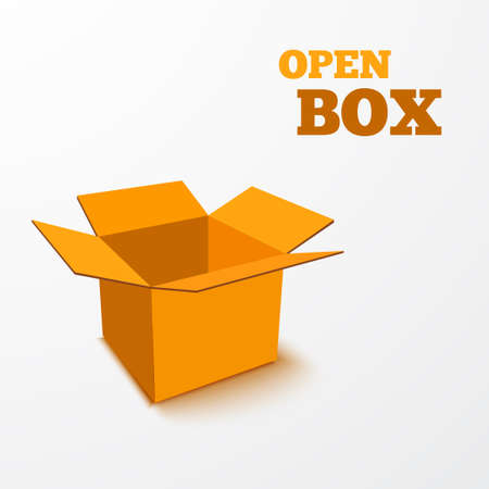 Open Box. Vector Illustration.のイラスト素材