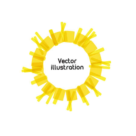 Abstract retro technology circle. Vector illustration.の写真素材