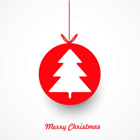 christmas tree redのイラスト素材