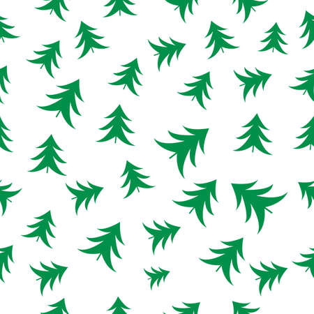 vector seamless pattern of Christmas treeのイラスト素材