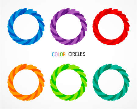 Color circles setのイラスト素材