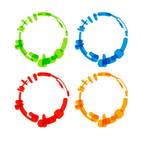 Color circles setのイラスト素材