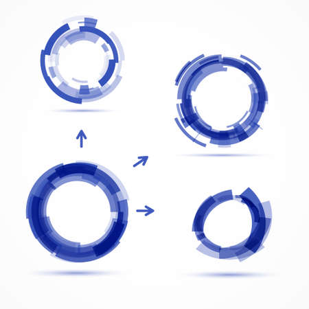 Color circles. Technology circles.のイラスト素材