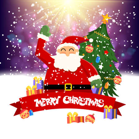 Christmas greetings set on white backgroundのイラスト素材