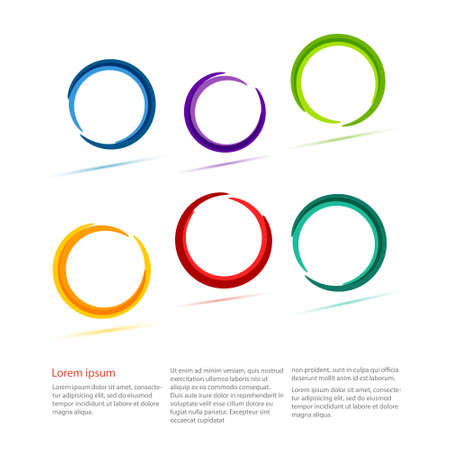 Color circles setのイラスト素材