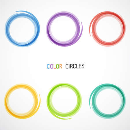 Color circles setのイラスト素材