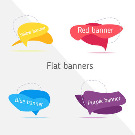 Set of modern abstract  banners.のイラスト素材