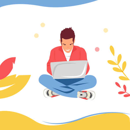 Presentation slide templates or hero banner images for websites, or apps.のイラスト素材