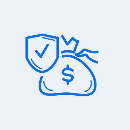 Money Bag Icon Vector symbolのイラスト素材