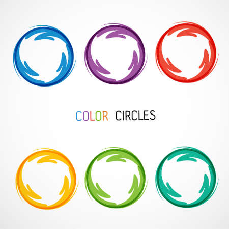 Color circles setのイラスト素材