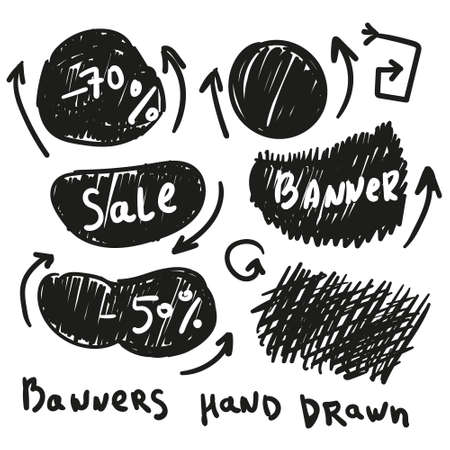 Banners sale. Setのイラスト素材