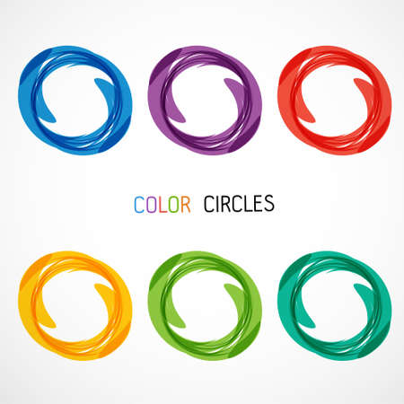Circles abstract design templateのイラスト素材