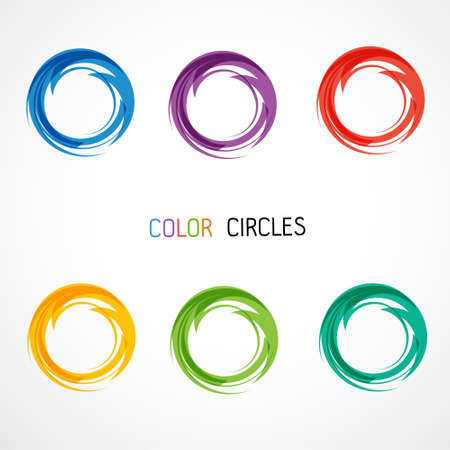 Circles abstract design templateのイラスト素材
