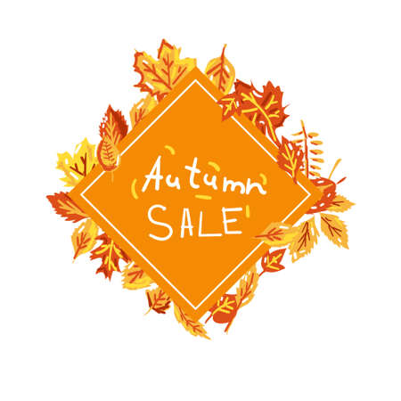 Seamless pattern. Vector illustration. Autumn leaves.のイラスト素材