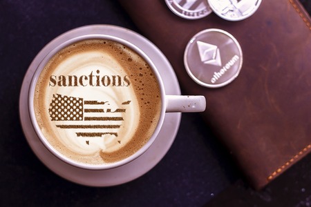 America threatens with imposing economic sanctions for not meeting the conditionsの写真素材