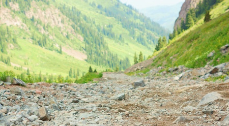 Mountain trailの写真素材