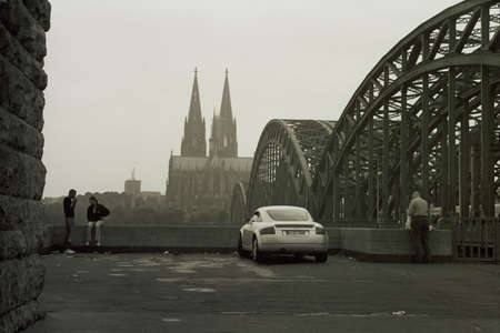 Morning in Cologne, Germanyの写真素材