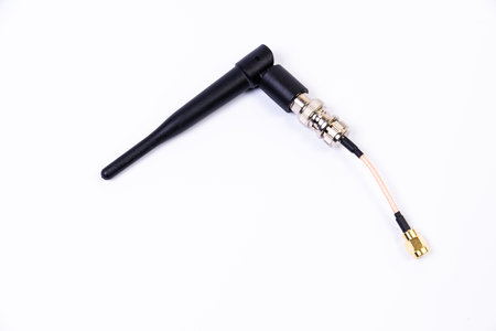 Antennas of cellular systems with wifi hotspot for router isolated on white