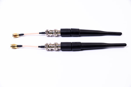 Antennas of cellular systems with wifi hotspot for router isolated on white removable