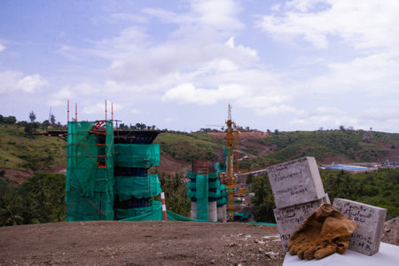 The construction site of a buddhist temple in Patong