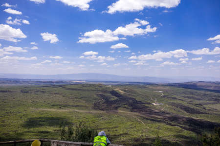 Menengai Crater View Point Nakuru Kenya. Menengai Crater is believed to be the second-largest caldera in the world and at 90 km2 and almost 2500 m above sea level it is an impressiの写真素材