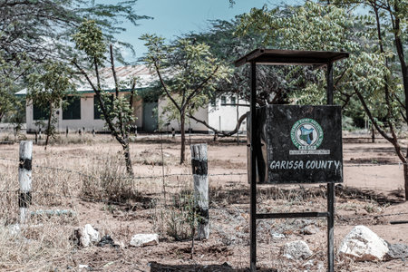 Signpost at Nairobi National Park in Kenya