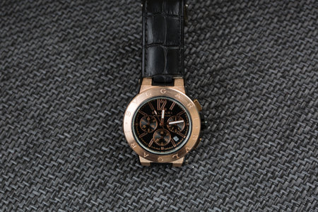 Wristwatch on a black background. Wristwatch on a black background.の写真素材