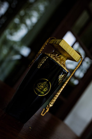 The Perfume bottle. Perfume is a brand of perfume manufactured by Perfume & Perfume stores in Malaysia.の写真素材