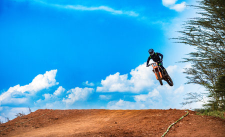 East African Motor Sports Club Motorcross Motorcycle Enduro Jamhuri Motorcross Track Offroad Adventure Dirt Bike Kenya East Africaの写真素材