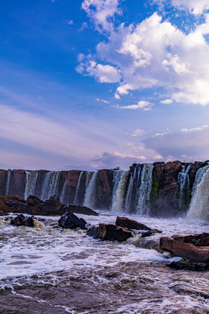 Iguazu Falls, Argentina. Iguazu Falls is the largest series of waterfalls in the world.