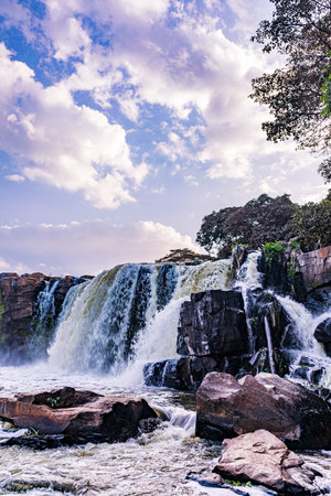 Waterfall in Chiangmai province, Thailand. ( HDR image )