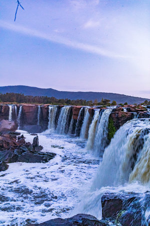 The Iguacu Falls in the Brazilian state of Parana