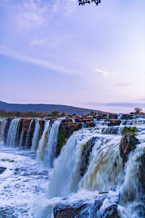 Iguassu Falls, one of the most beautiful waterfalls in Brazilの写真素材
