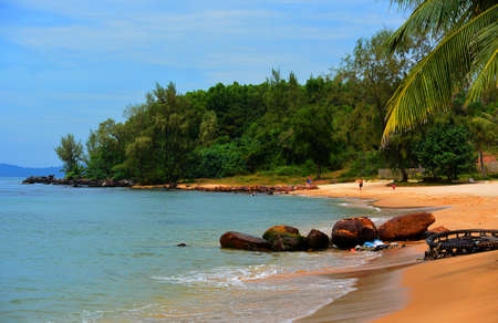 vietnam beace coast on phu quoc islandの写真素材