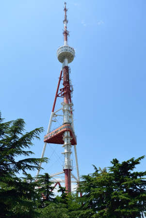 Tower of communications in Tbilisiの写真素材