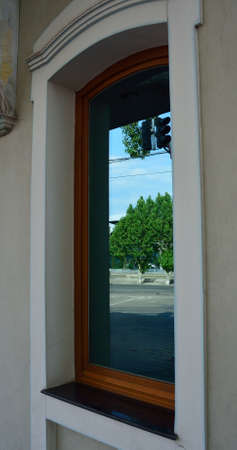 nice window with tinted glassesの写真素材